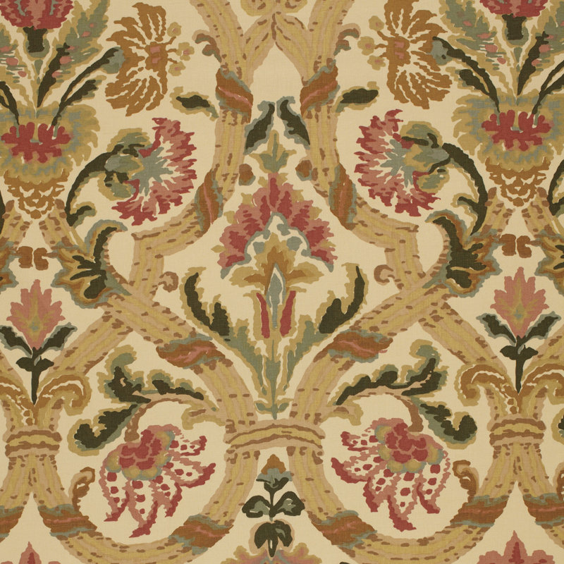 Tissu Halstead, Rose / Or