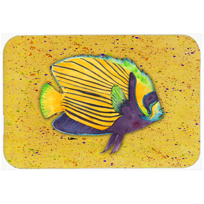 Caroline's Treasures Tropical Fish Glass Cutting Board