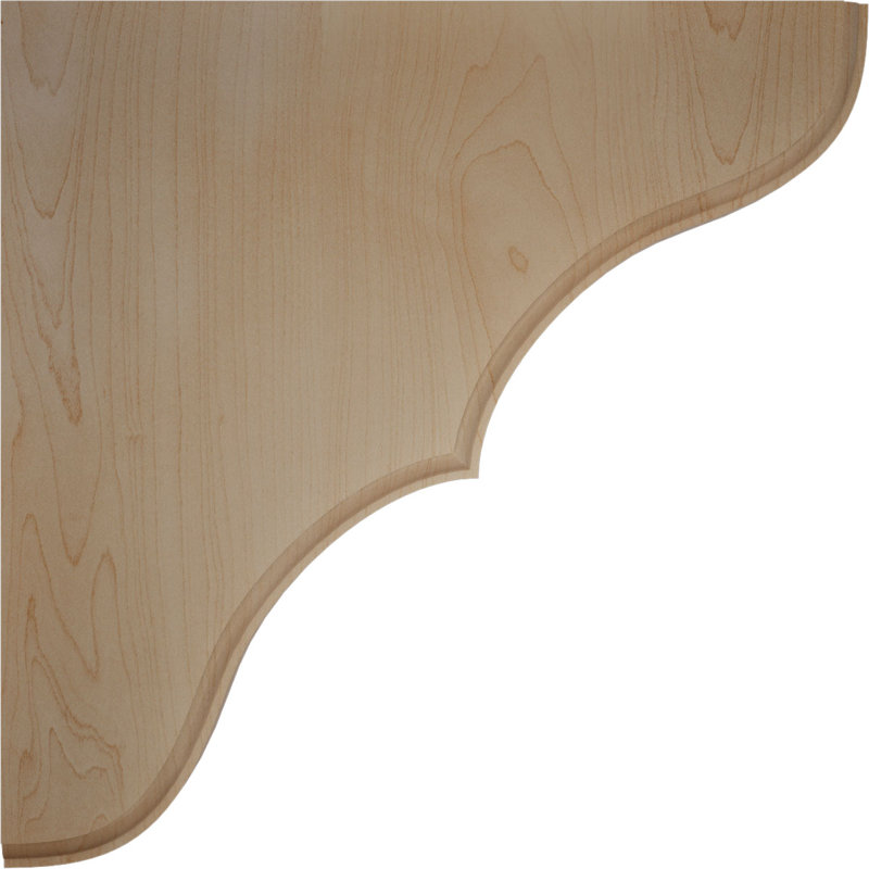 Support en bois Stratford, Érable, H 10 po x l 1,75 po x P 10 po