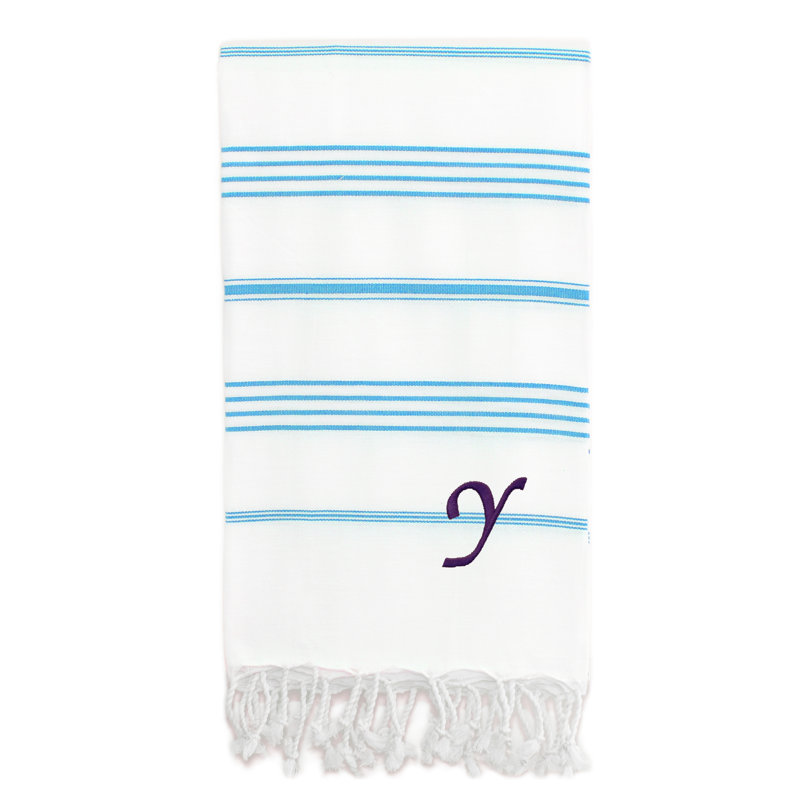 Serviette de plage 100% coton Pestemal Lucky, Crème / Blanc, Y