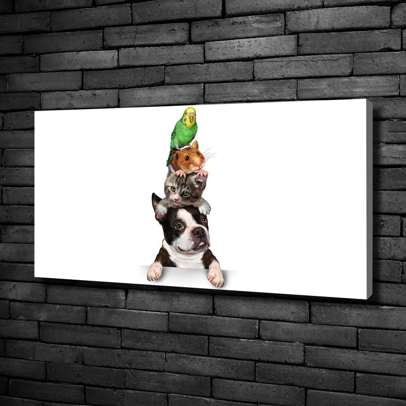 Group Of Animals - No Frame Print on Canvas