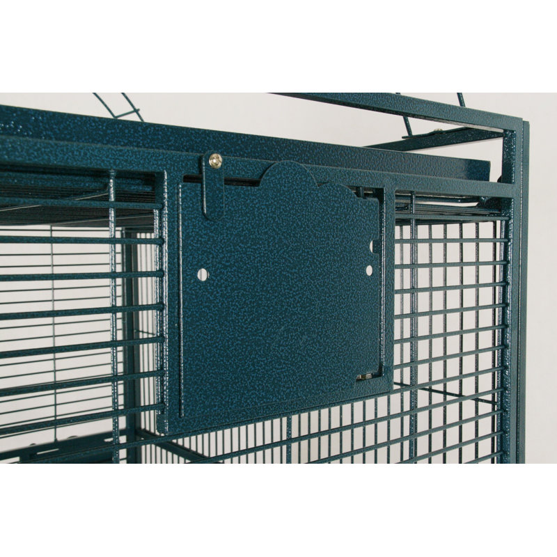 Grande cage à oiseaux bleue, 66" H x 32" W x 23" D, Bleu
