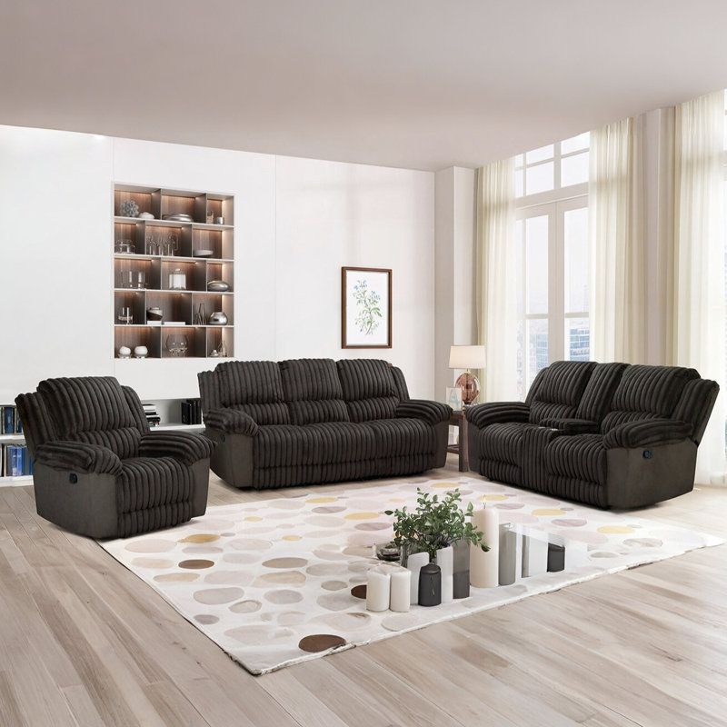 Canapé inclinable Velano, Brun