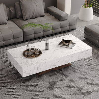 Table basse simple et moderne avec rangement pour salon