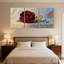 «Rose Rose And Forget Me Nots», ensemble de 3 reproductions d'art sur toile-372366119