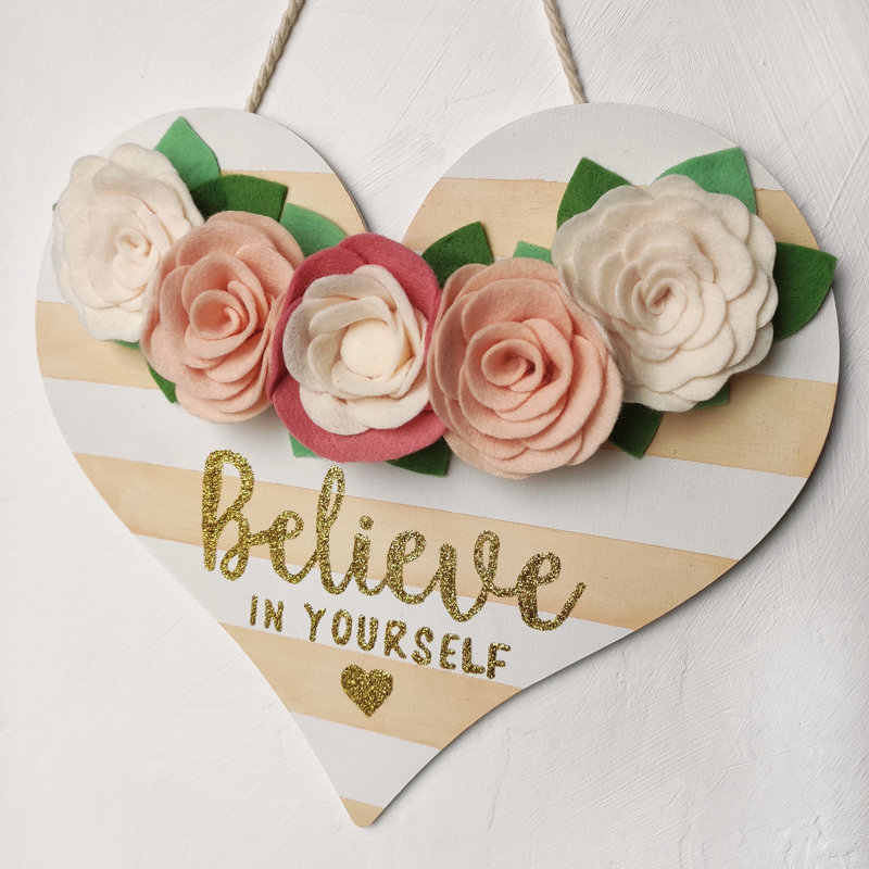 Handmade Wall Decor on Solid Wood