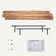 Zahriah 2 Piece Pine Floating Shelf