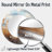 Sakir Beach Photo Coastal Harmony I - Beach Unique Wall Mirror, Coastal Round Mirror, Printed Metal Art-439290429