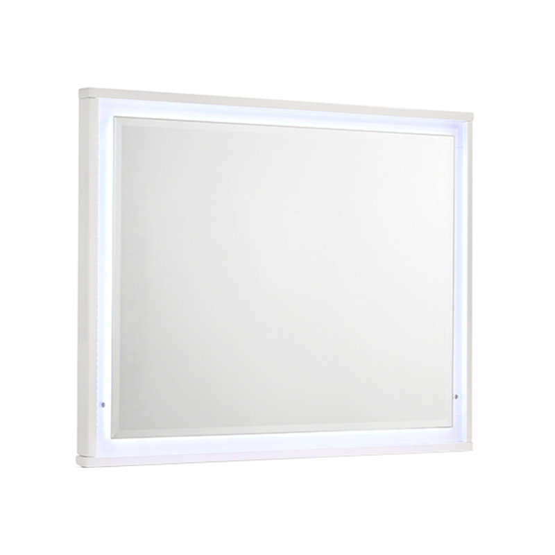 Manhattan Mirror – Lacquer Frame With Integrated LED Lighting For A Sleek, Modern Look (INCLUDES MIRROR ONLY)