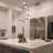 Amalfi 5-Light Height Adjustable ETL Certified Integrated LED Chandelier with Cone Shades-65216905