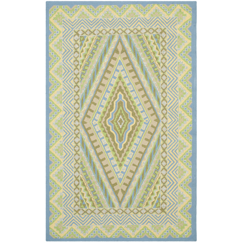 Adera Hand Hooked Performance Southwestern Rug, Rectangle 2'6" x 4'