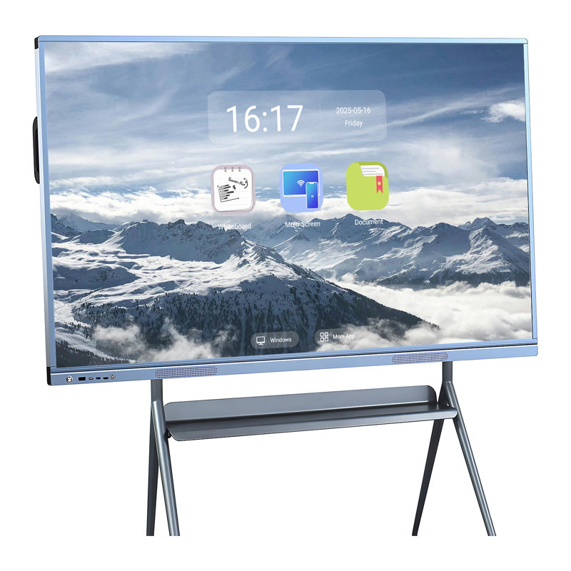 JYXCN Interactive Smart Board 75", 4K Touch Screen Digital Electronic Calendar All-In-One Smartboard Touchscreen Dual OS for School & Business