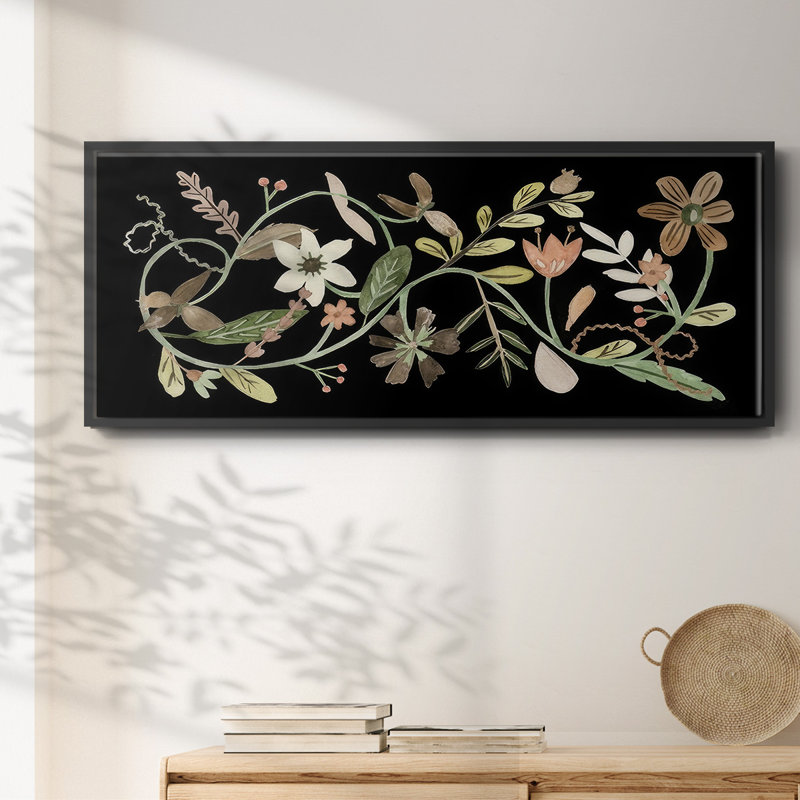 Fleurs pressées I - Toile encadrée, H 24 po x l 60 po