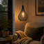 30cm Black Battery Operated LED Pendant Light with Metal Mesh Shade
