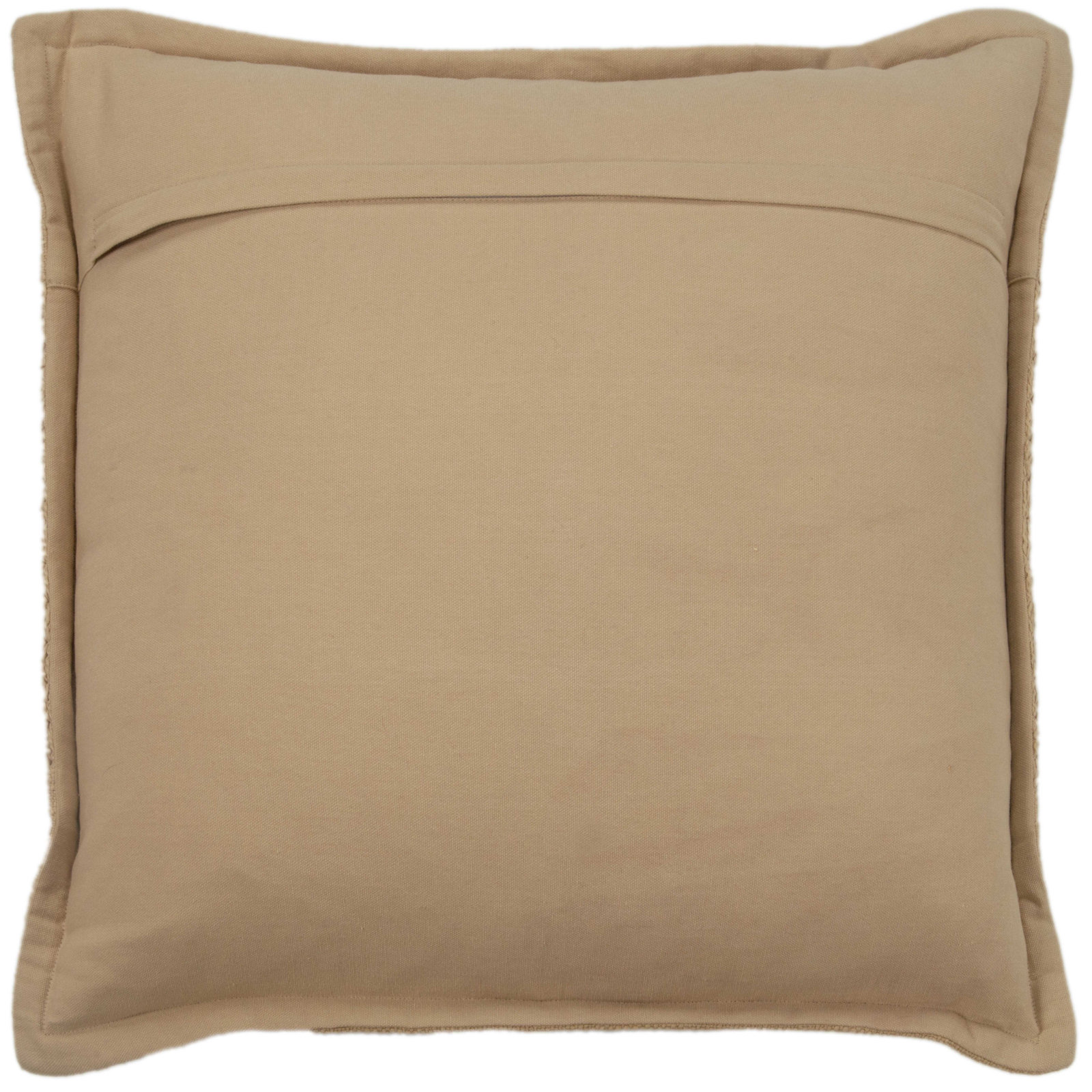 Farwell 20" x 20" Cotton Throw Pillow, Tan