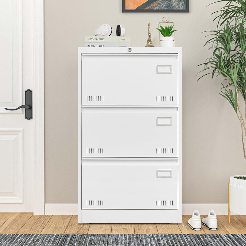 Cadell 23.61'' Wide 3 -Drawer File Cabinet, White