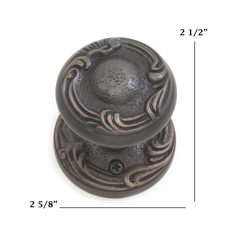 Lafayette Round Knob with Circle Rosette, Venetian Bronze