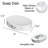 Oval Marble Effect Soap Dish Cup Dispenser