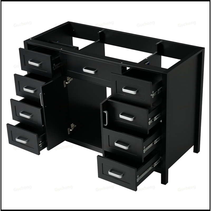 Meuble-lavabo 47 po, armoire seulement, Noir