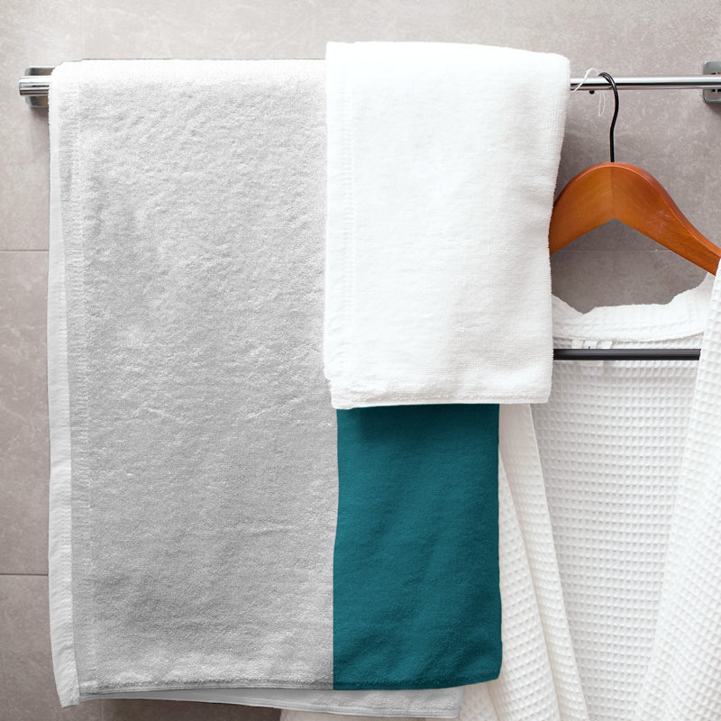 Cotton Blend Lightweight Bath Towel, Teal