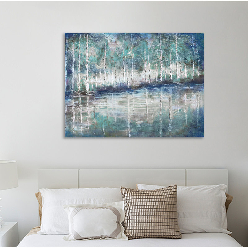 Aspen Pond by Tre Sorelle Studios - Wrapped Canvas Print, 30.48cm H x 40.64cm W