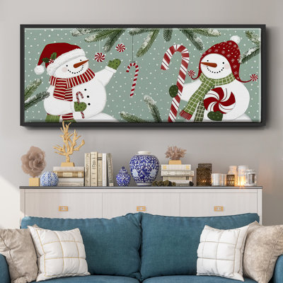 Frosty x 2, toile encadrée