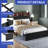 Diamond Rustic Upholstered Platform Bed-746248918-746248917