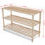 18 Pair Solid Wood Shoe Rack