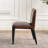 21" Wide Modern No Assembly Top-grain Genuine Leather Upholstered Dining Chair-975791173-982343447