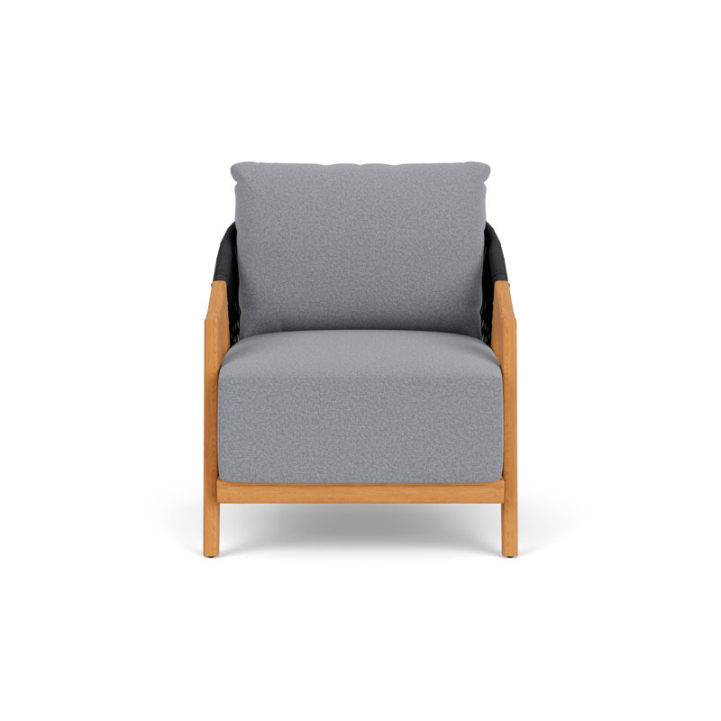 Alpine Outdoor Teak Armchair, Rumba Stonewashed