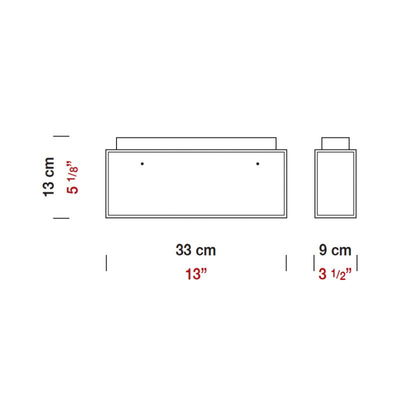 Domino Inox 3-Light Flush Mount