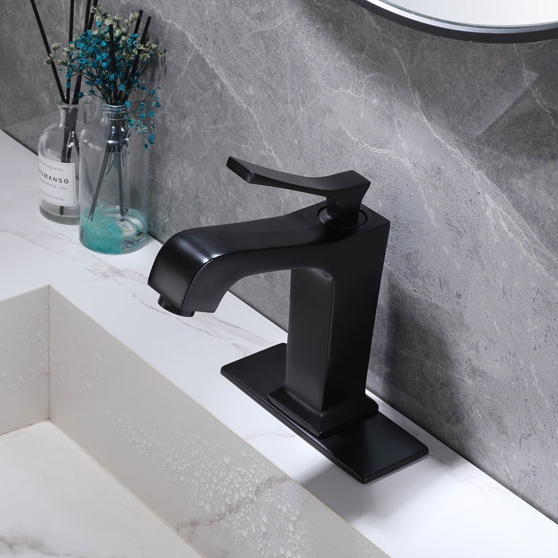 Single-handle Bathroom Faucet, Matte Black