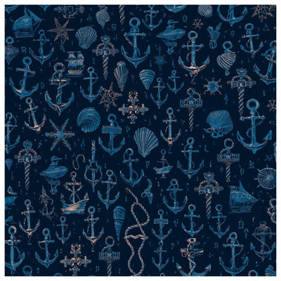 Édredon Nautical Anchor Seashells