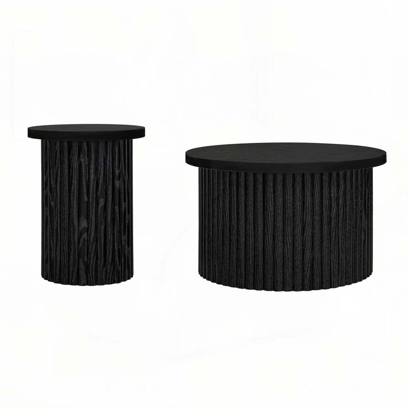 Versatile Coffee Table Set for Living Room, Enhancing Style and Functionality, Black