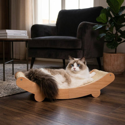 Sisal pour chat avec hamac pour chat à double fonction