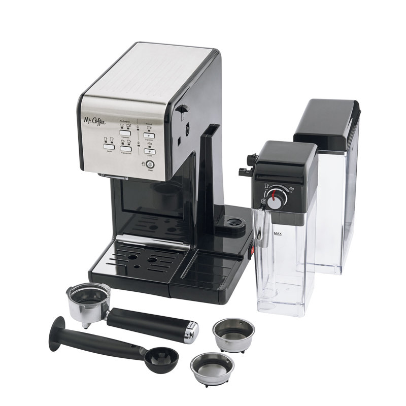 Stainless Steel 19-Bar Espresso and Cappuccino Freestanding Coffee Machine