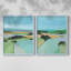 «Bright Coloured Countryside III», reproduction encadrée de qualité supérieure - prête à être accrochée - aucun clou requis - aucun clou requis-1072899237-1072899243