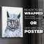 Chaton avec abat-jour - impression sur toile seulement - non encadré-952004120