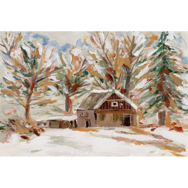 Tavaughn Alpine Cabin II by Melissa Wang - Wrapped Canvas Print, 30 cm H x 46 cm W