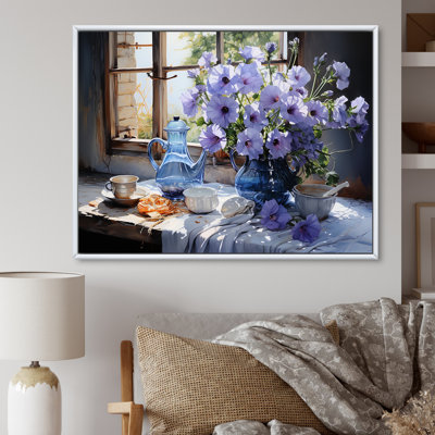 " Morning Glory Bouquet Vase II "