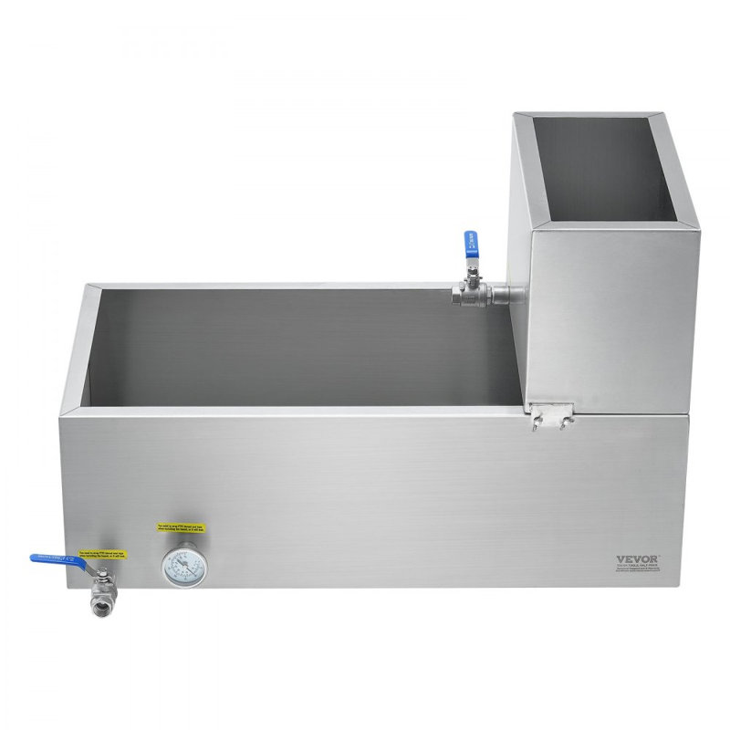 Évaporateur à sirop d'érable en acier inoxydable 304 avec valves et thermomètre