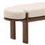 Ella Upholstered Accent Bench, Beige-1655252458