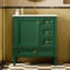 Meuble-lavabo moderne de 30 po avec lavabo en céramique, meuble-lavabo à 3 tiroirs et cadre en bois massif-195949522