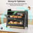 Countertop Bread Storage Container With Bamboo Cutting Board And Adjustable Vent, Black