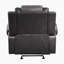 Fauteuil oscillant inclinable en similicuir de qualité supérieure de 40 po avec mouvement coulissant doux et inclinaison par languette Lenoff-1564409835