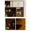 Garde-manger en peuplier massif avec tablettes de rangement rabattables