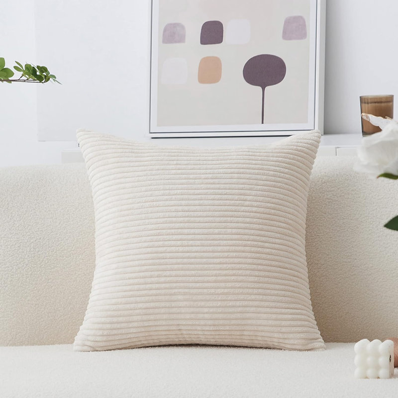 Antonietta Velvet Scatter Cushion Cover, Cream