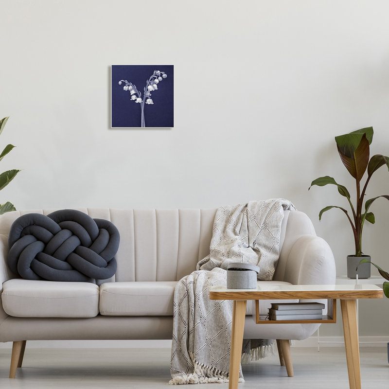 Lily of the Valley White Blooms Illustration on MDF Wood