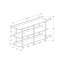 Table d'appoint polyvalente pour console, vestibule ou canapé, avec base en métal durable et plateau en bois artificiel stable-1533331618