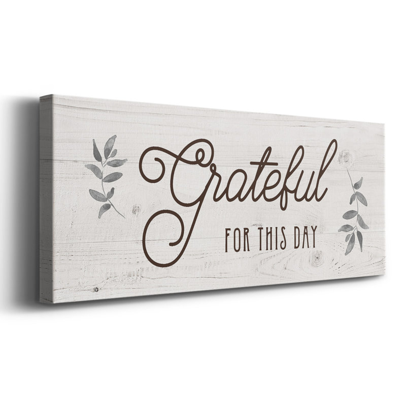 " For This Day ", 8" H x 20" W x 1.5" D